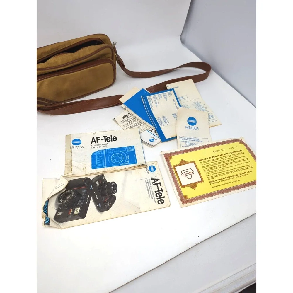 Minolta Freedom Tele AF Multibeam 38/80mm/ 2.8•5.6 Lens Camera Macro case manual